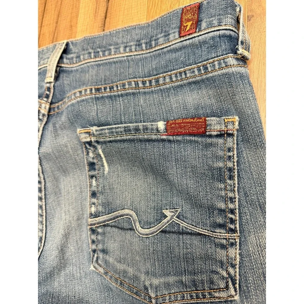 7 For All Mankind High Waisted Bootcut Jeans Size 31 Y2K Made USA‎